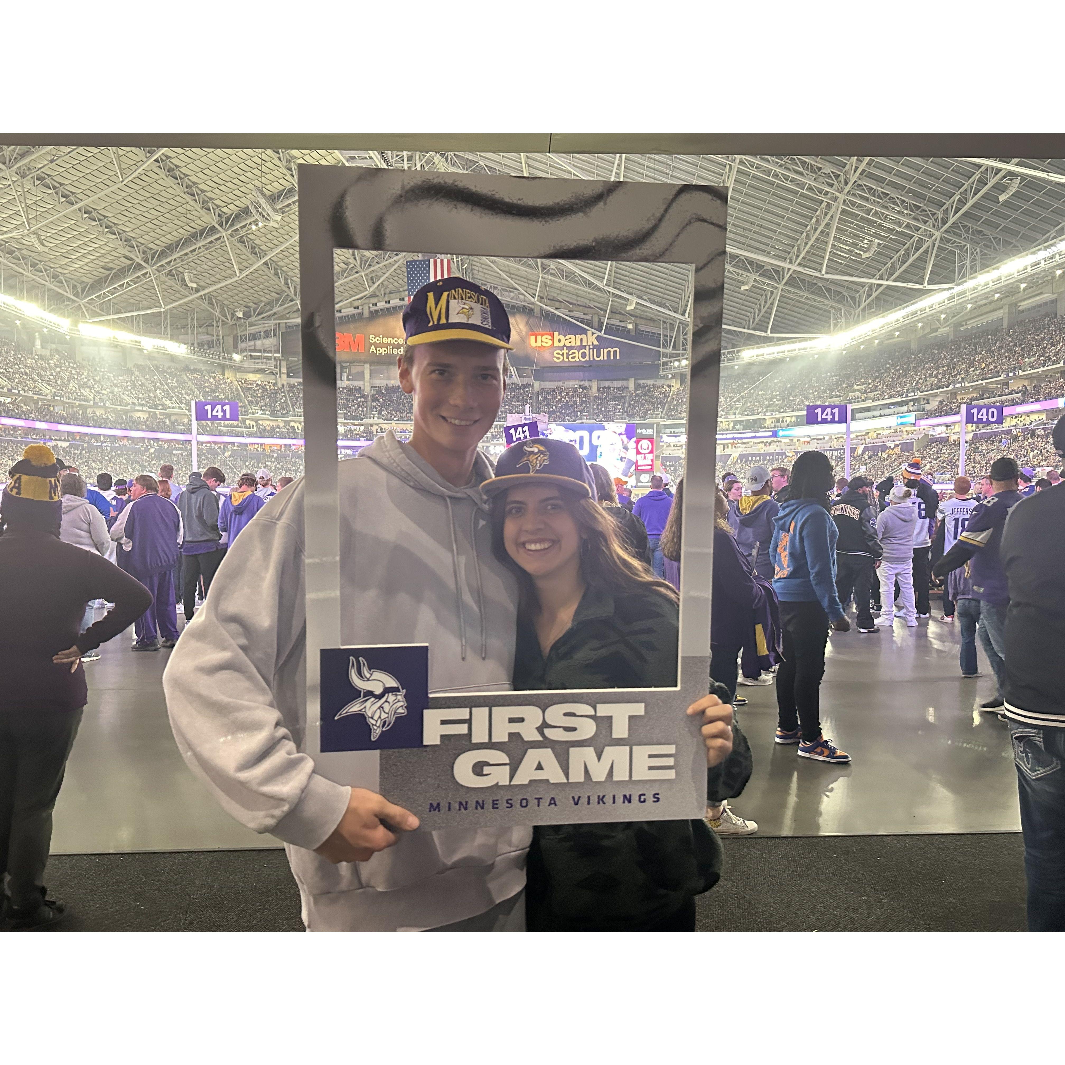 Our First Vikings game!