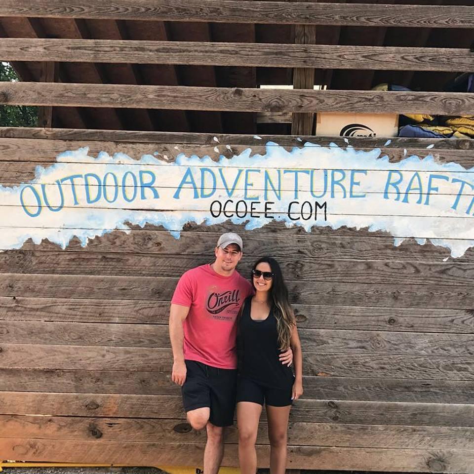 We went on many adventures together, he convinced me to go water rafting!