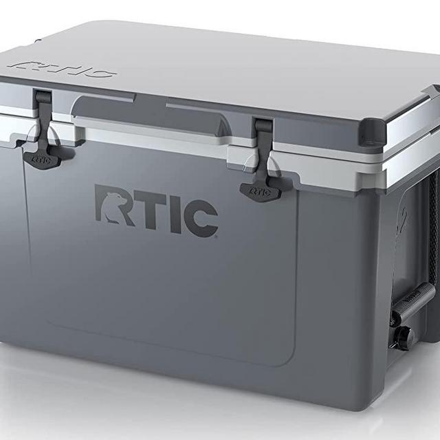 RTIC Ultra-Light 52 qt, 30% Lighter, Ice Chest with Heavy Duty Rubber Latches, Insulated Walls Keeping Ice Cold for Days, Great for The Beach, Boat, Fishing, Barbecue or Camping