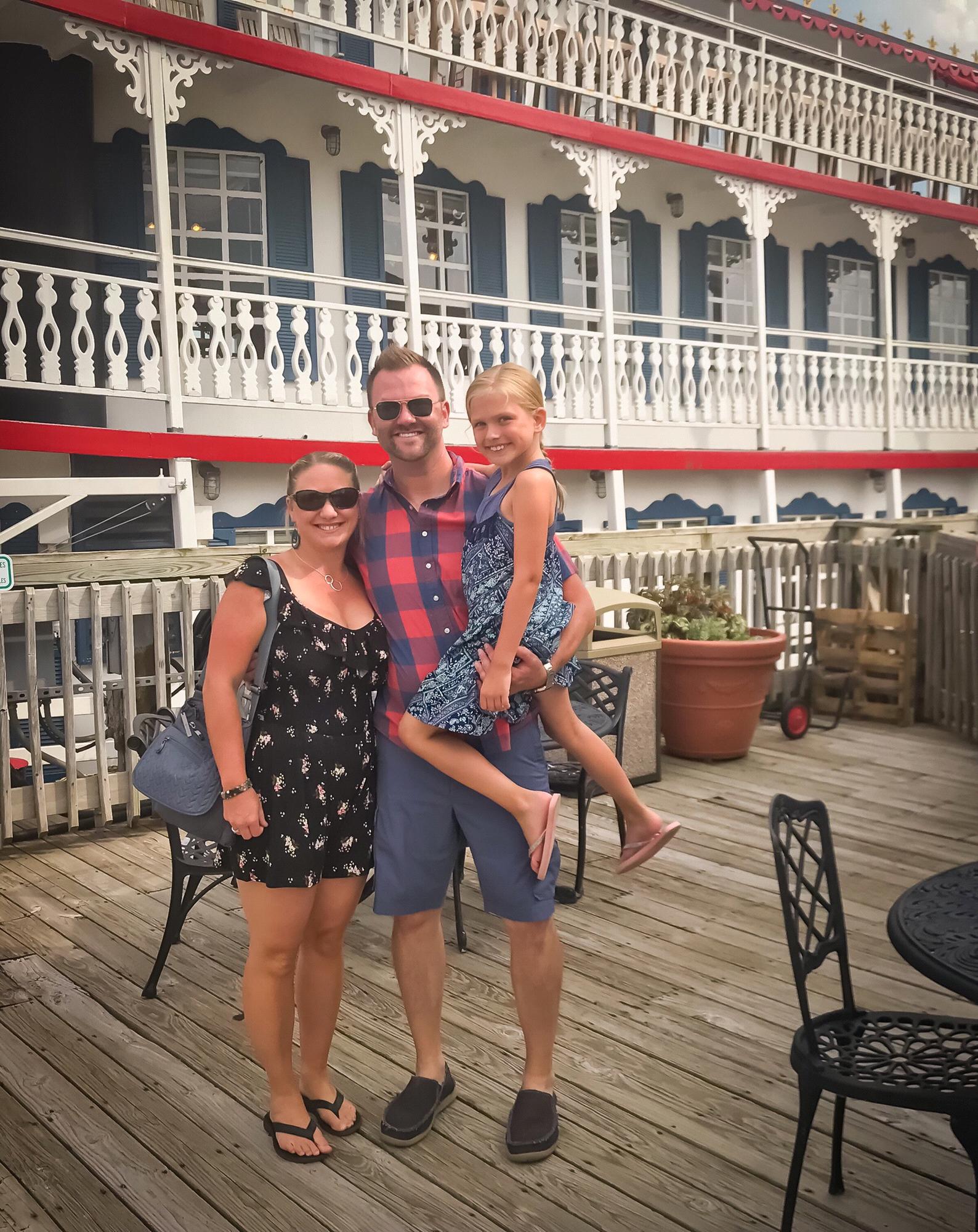 Celebrating Father's Day on the Spirit of Peoria with Todd's two favorite girls!