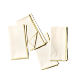 Color Block Ecru Napkin Set