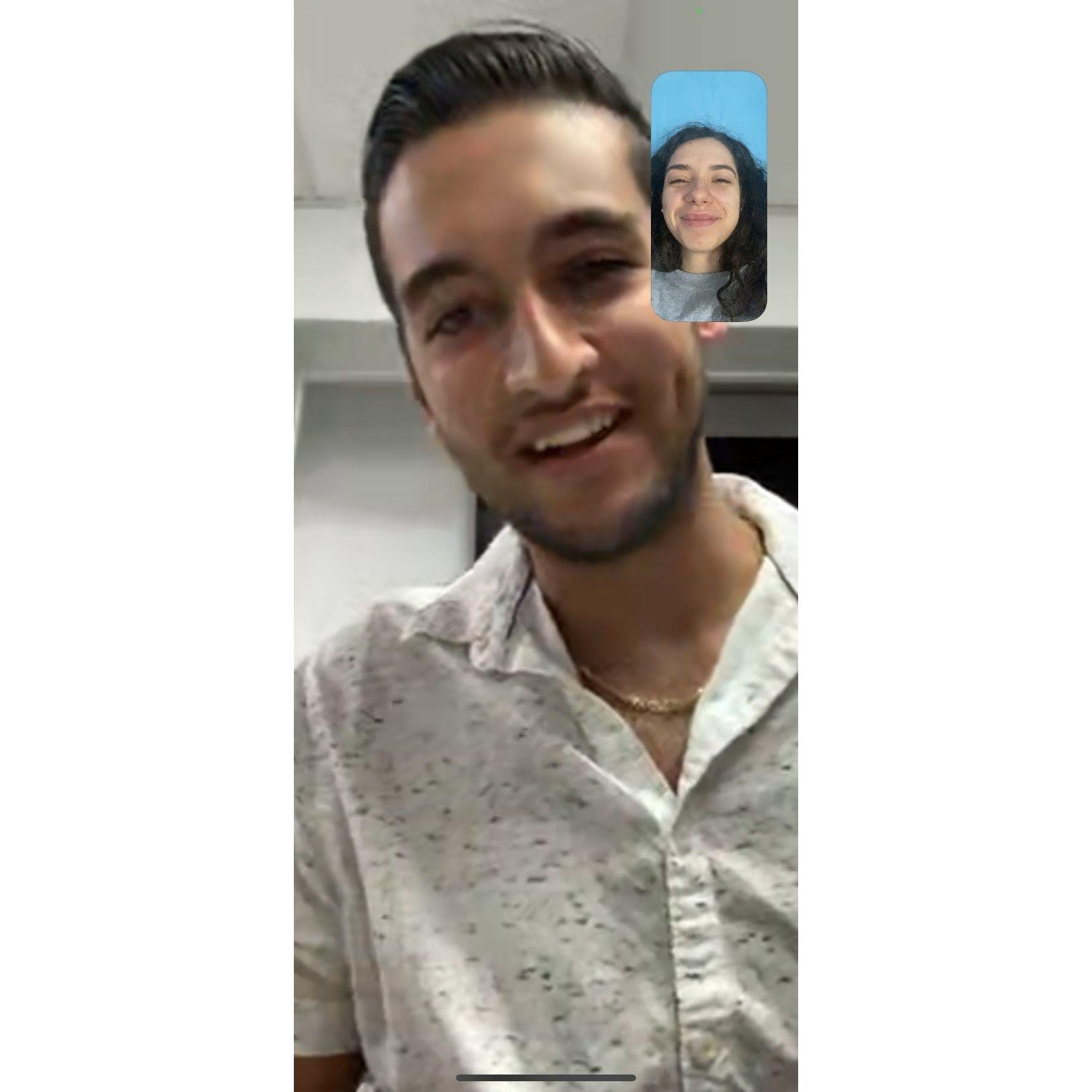 Out first month remote involved a lot of Facetimes - May 2021
