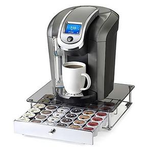 Nifty Home Products - Nifty™ Keurig® K-cup® 36-Capacity Glass-Top Rolling Drawer