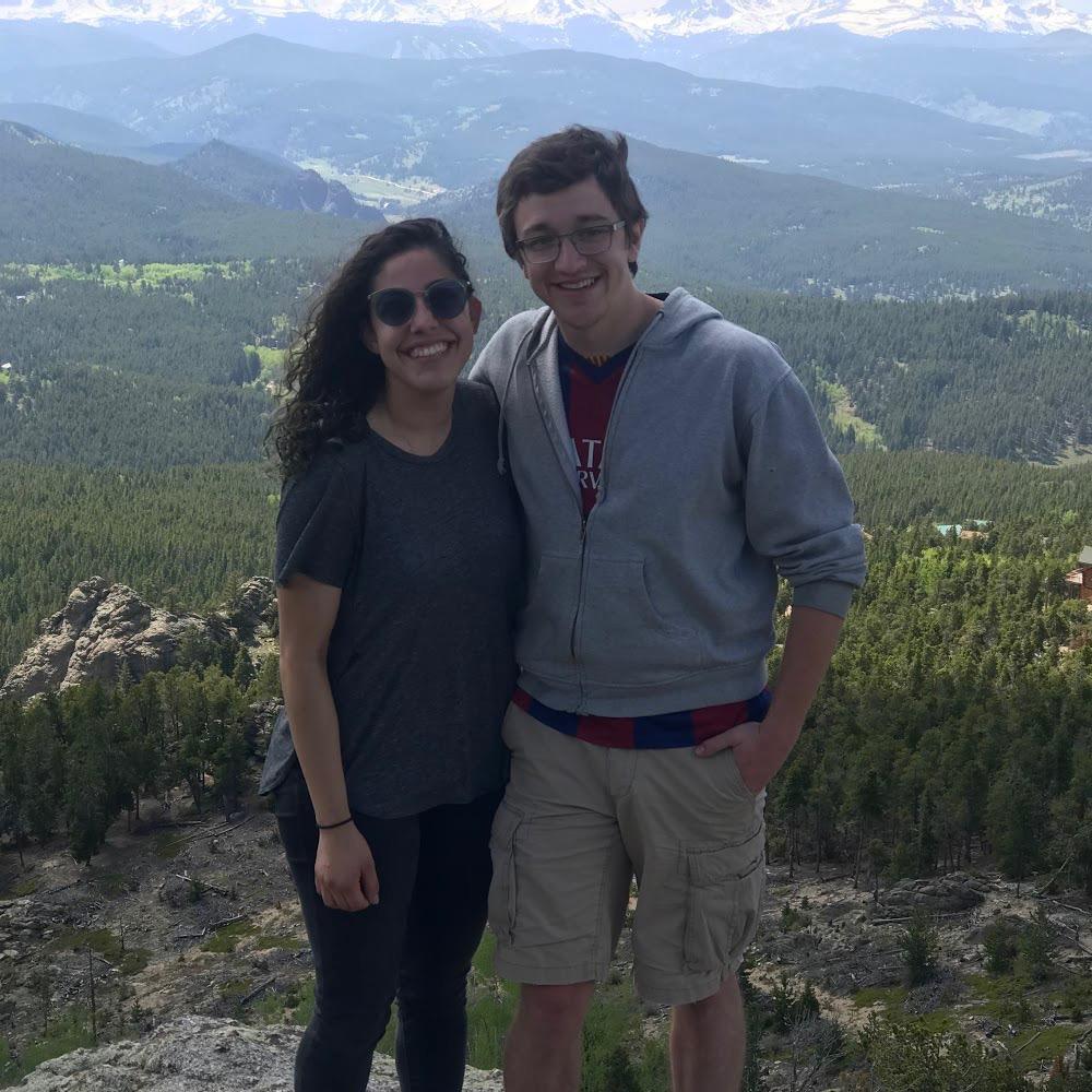 Then there was that time we were such a good looking couple that the photographer didn't care about getting all the mountains of Colorado behind us in the pic. It happens to us often.