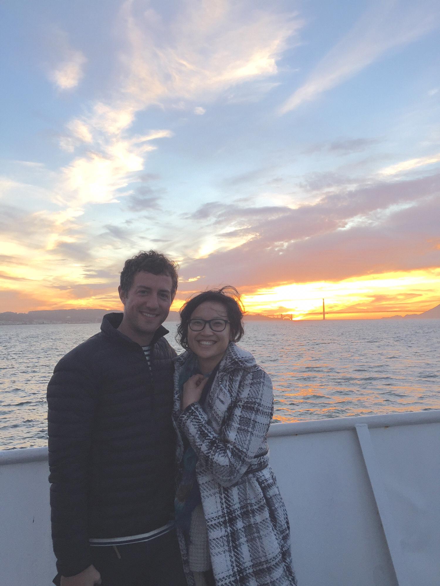 Our first Bay Cruise was a surprise birthday present for Drew!