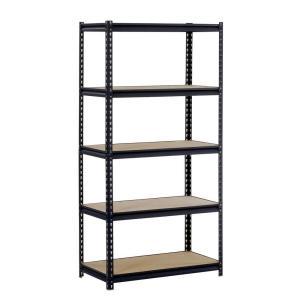 Steel Commercial Shelving Unit in Black