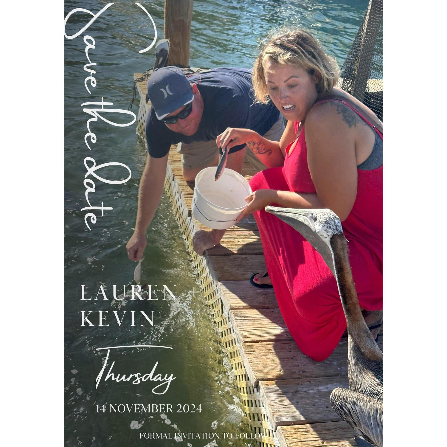 Our fun version of our save the dates.
