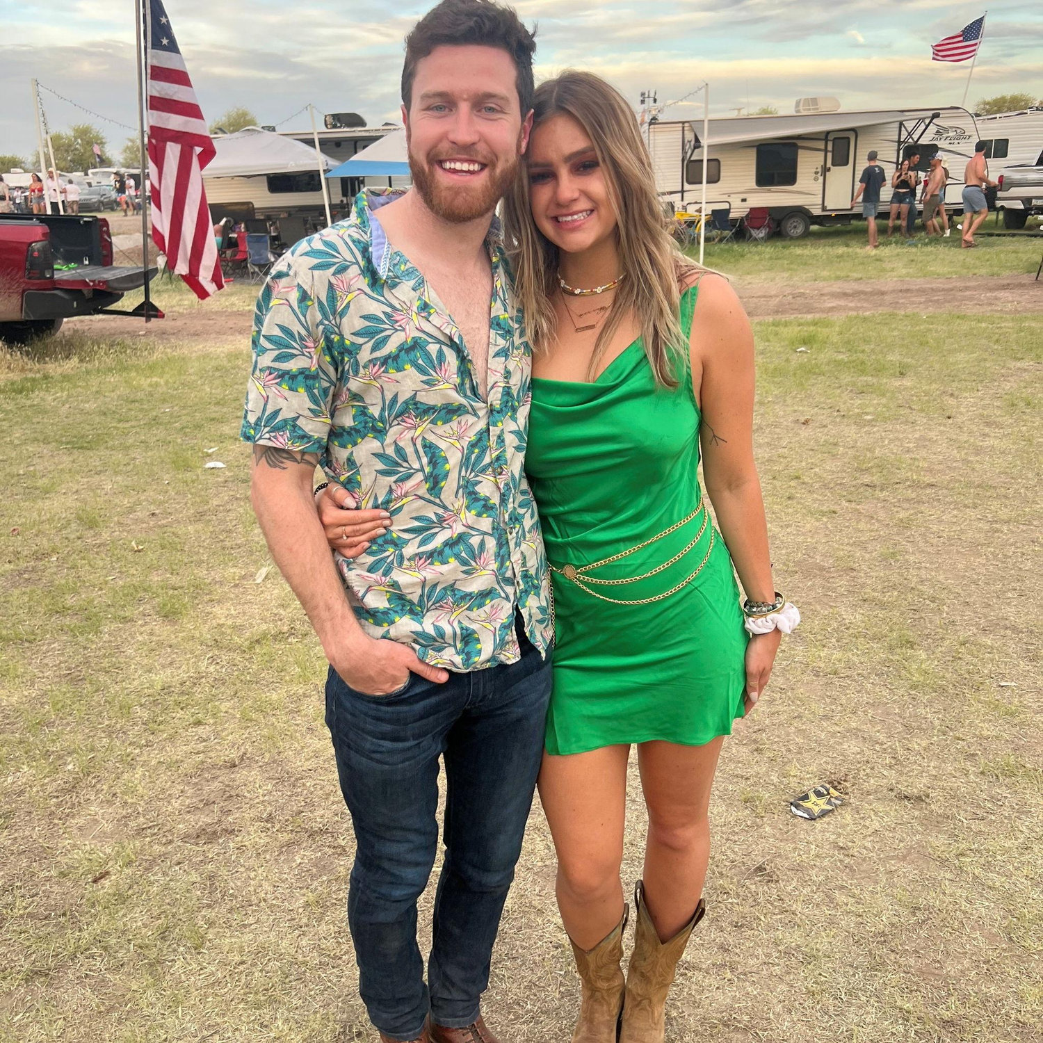 Country Thunder! April 2022, went to a country music festival together :)