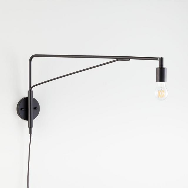 Nors Matte Black Wall Sconce.