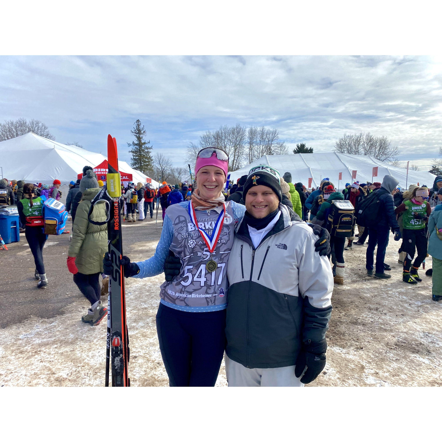 Kelly skiing the Birkie!