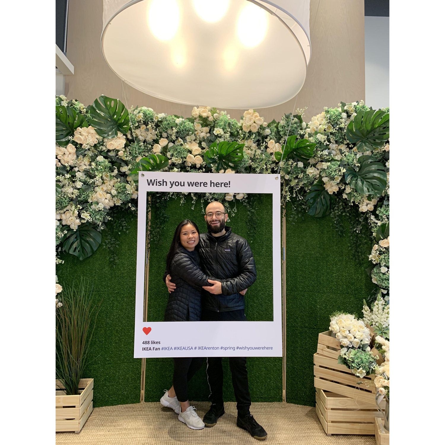 Winter 2019 - We moved in together, shopping at Ikea for furniture