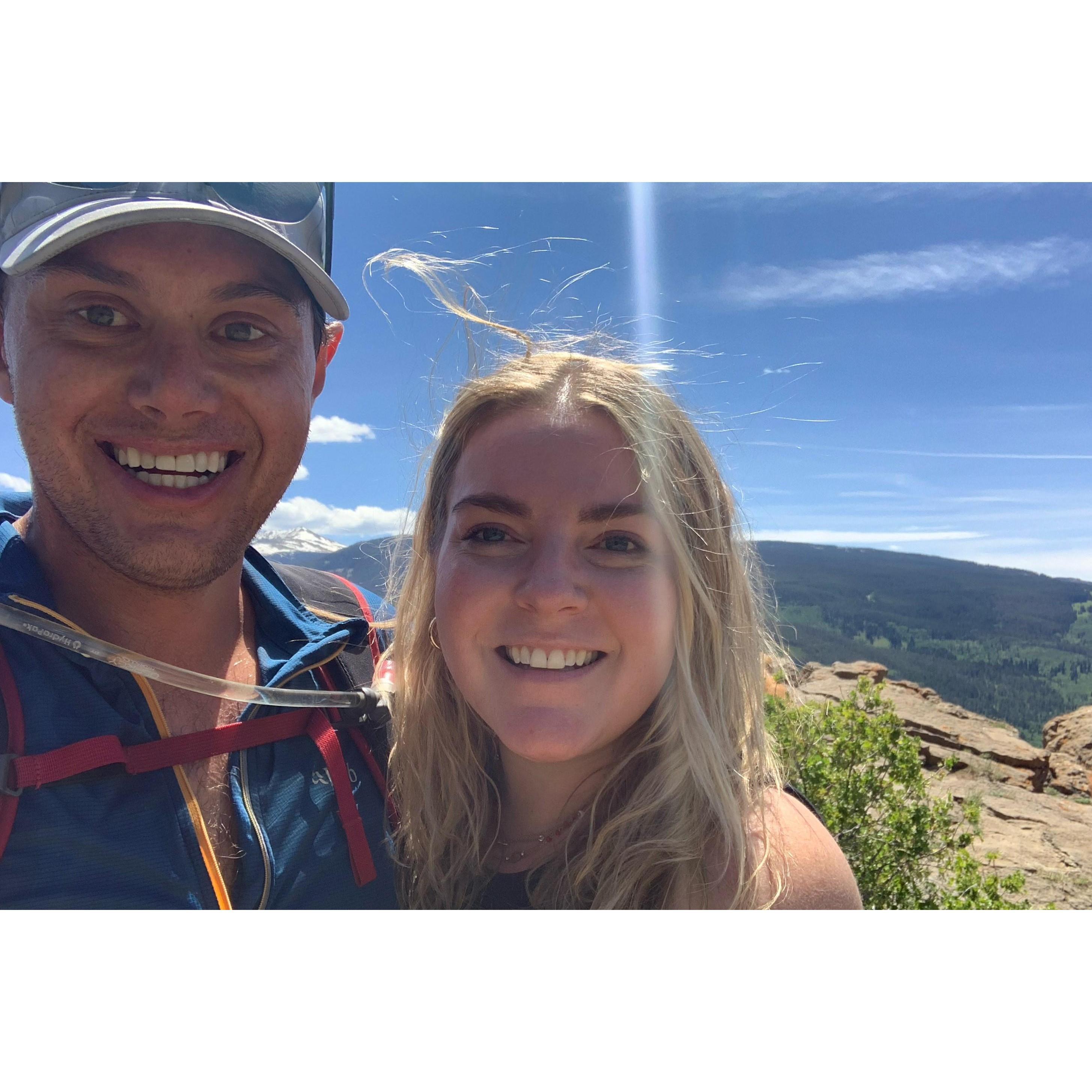 Hiking to Lionshead Rock in Minturn.