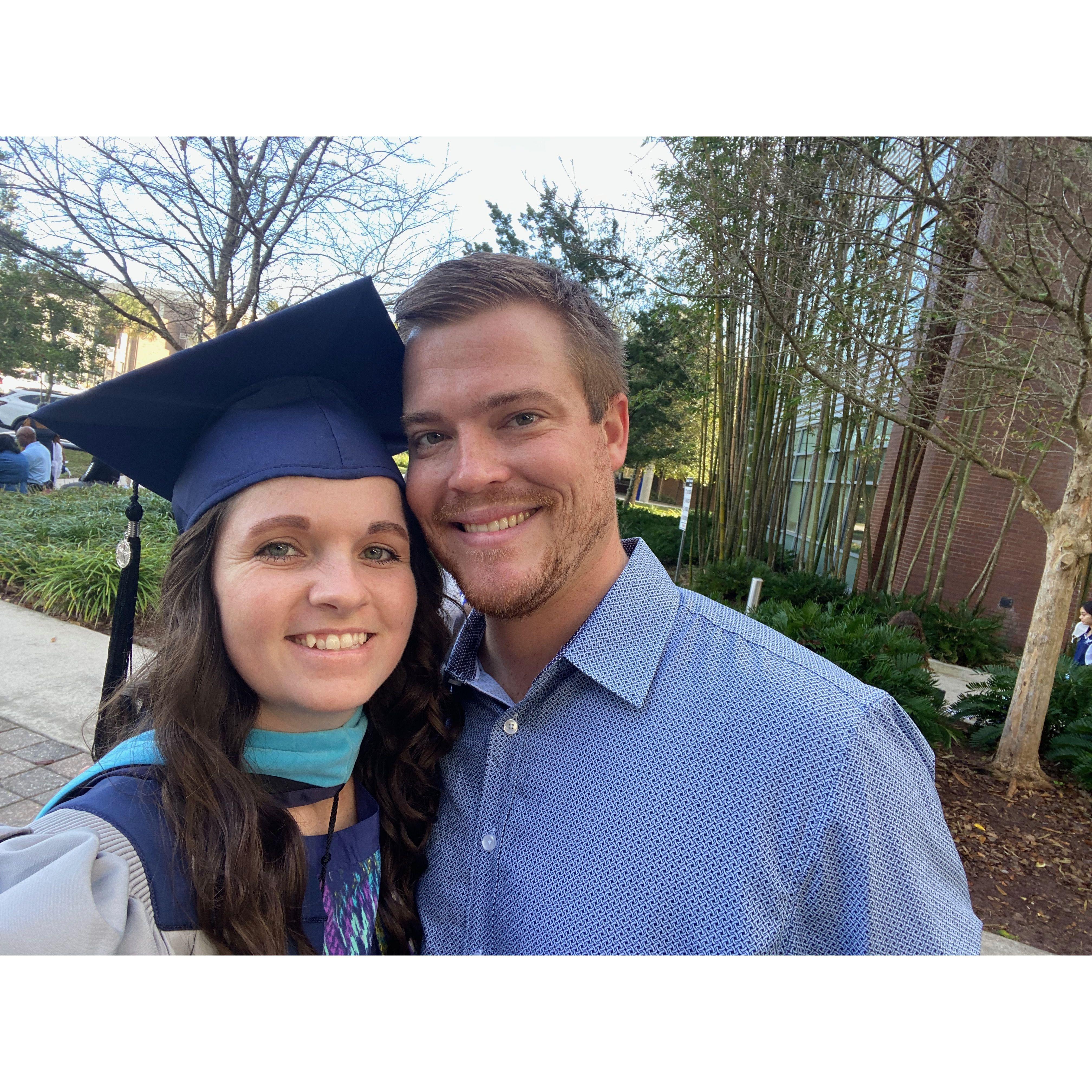 2021 - Meghan's graduation from UNF with her master's degree
