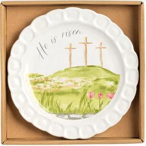 Mud Pie "He Is Risen" Cross Plate | Dillard's
