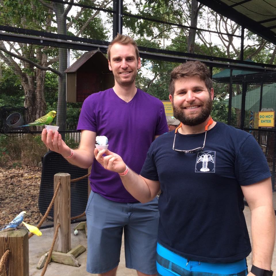 2015 visit to Zoo Miami with friends Holly and Pauline