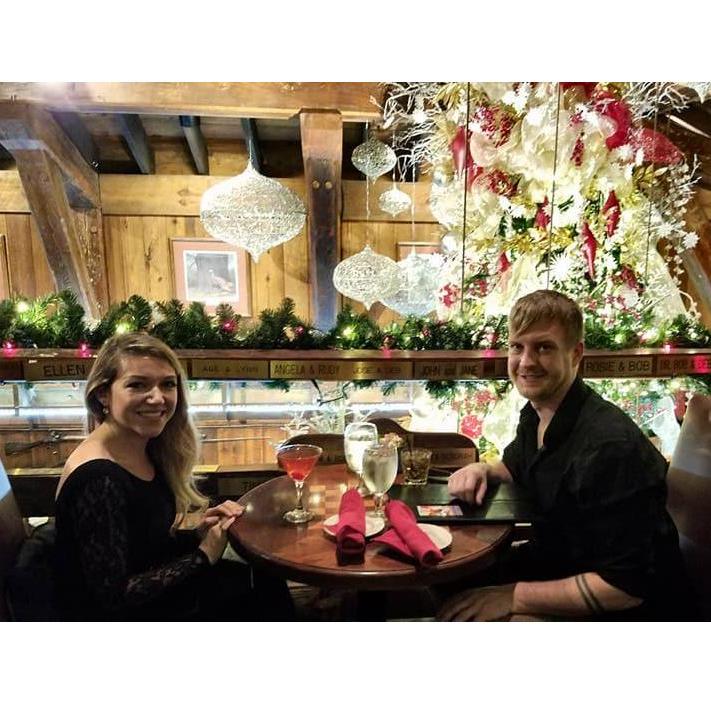 Our first Christmas dinner at the Angus Barn in Raleigh, NC!