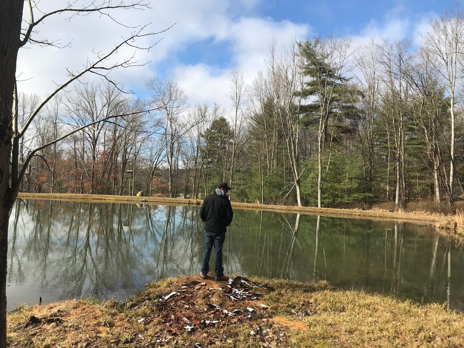 Fishing pond on the grounds