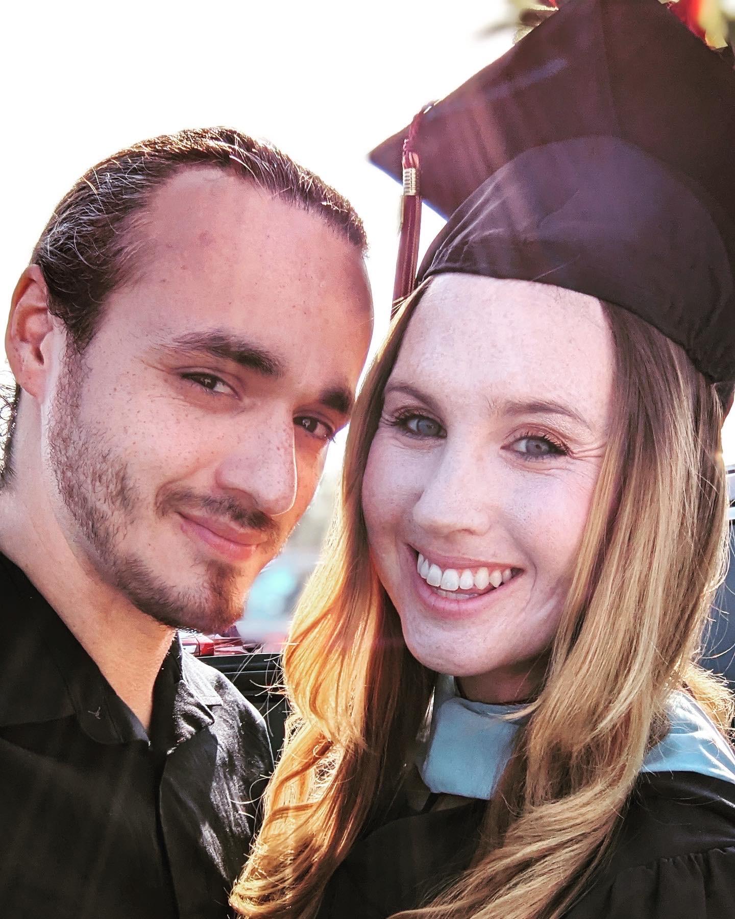 Anthony was Stacie's greatest support in earning her Masters!