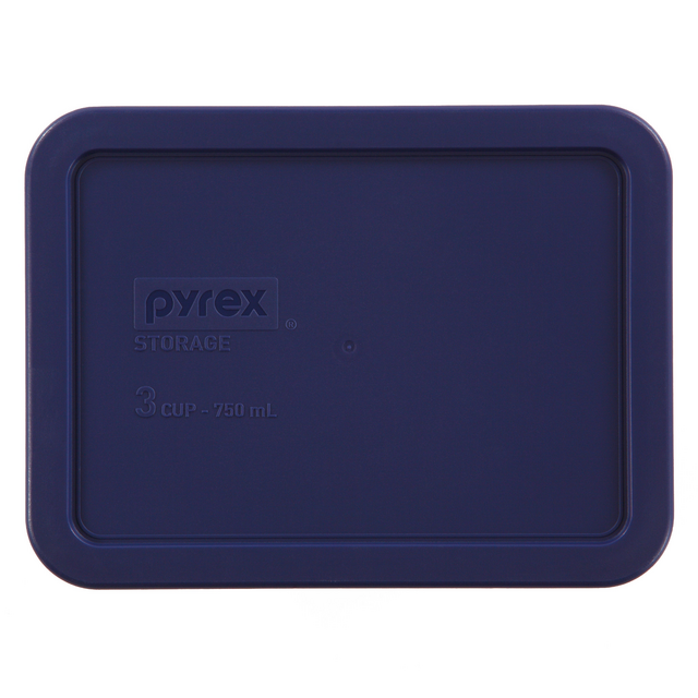 Pyrex®Blue Lid for 3-cup Rectangular Food Storage Container