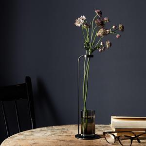 Blackened Brass Stem Vase