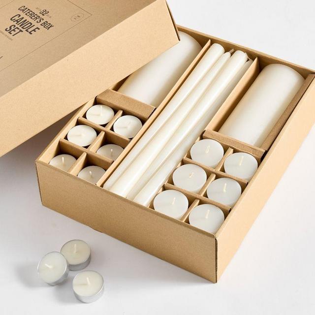 Core Candle Gift Set: Ivory: Pillar, Taper, Votive, Tealight