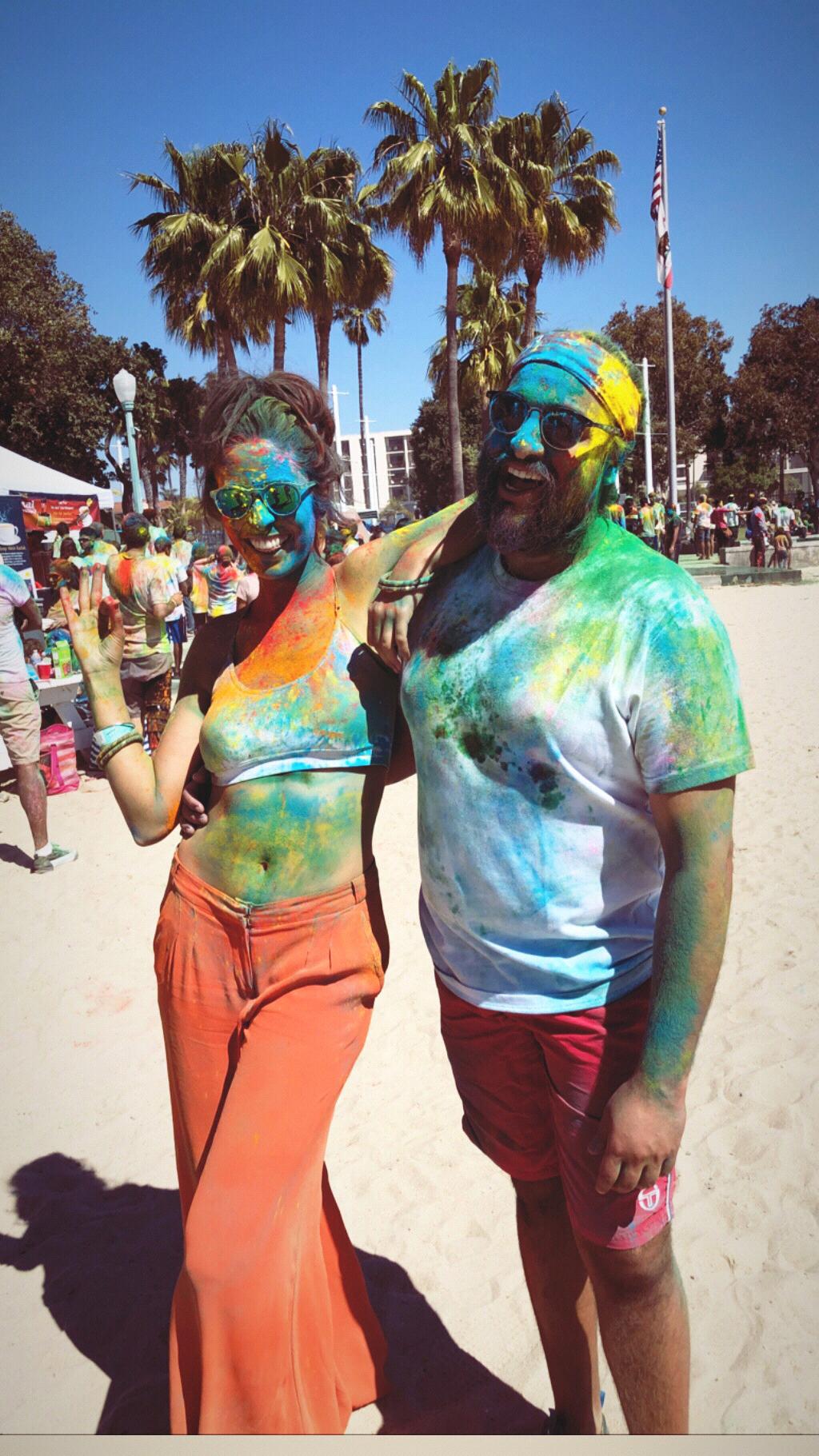 Holi at the beach