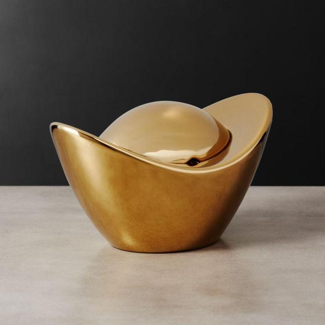 Ingot Gold Candy Dish