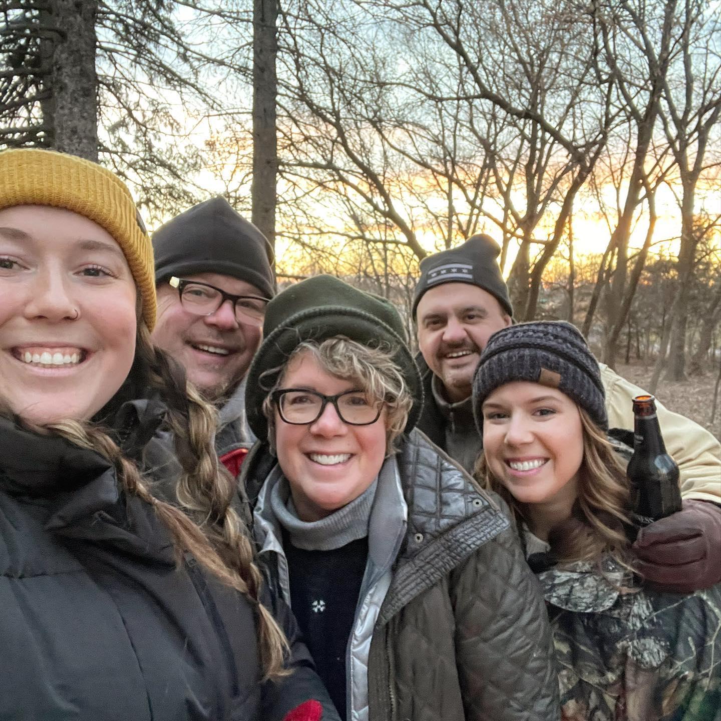 Martha's frigid birthday party during COVID time in December, 2020