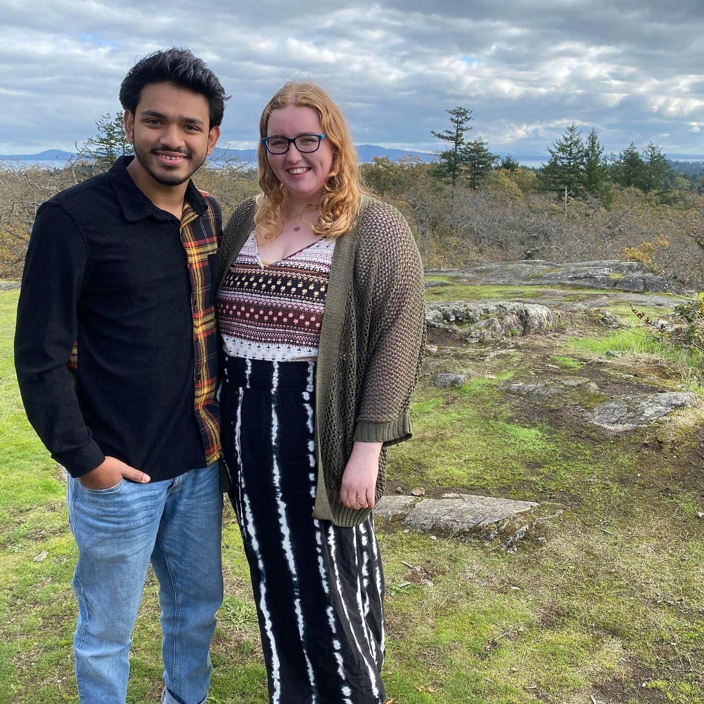 Went back to our favourite spot - mount Tolmie - where we had our first date and got engaged