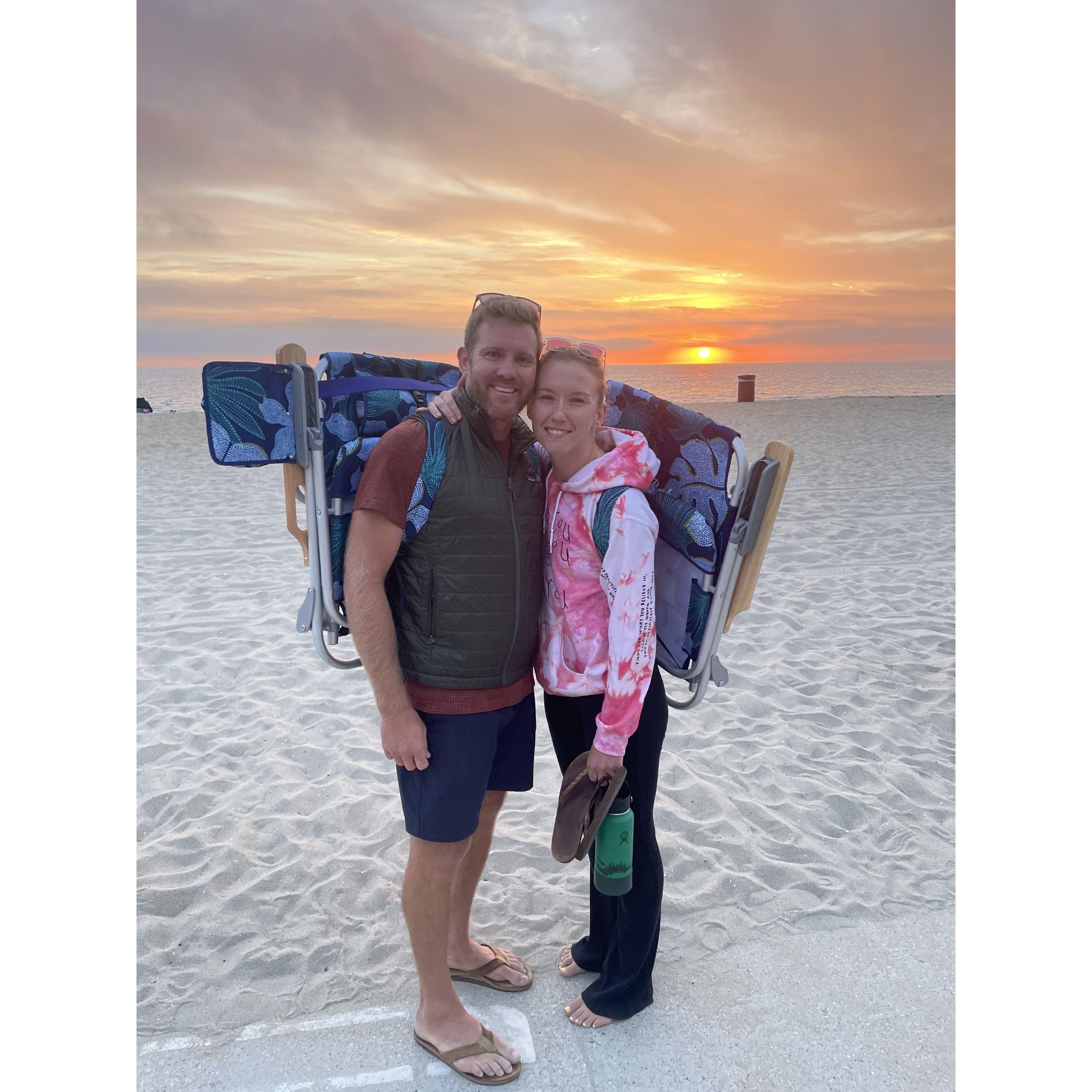 Important day followed by a beautiful sunset. August 2022