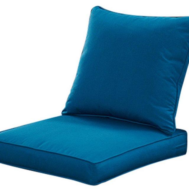 QILLOWAY Outdoor/Indoor Deep Seat Chair Cushions Set,Replacement Cushion for Patio Furniture，Peacock Blue