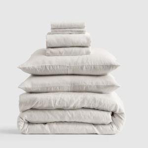 Deluxe Linen Duvet Bundle | Quince in Sand