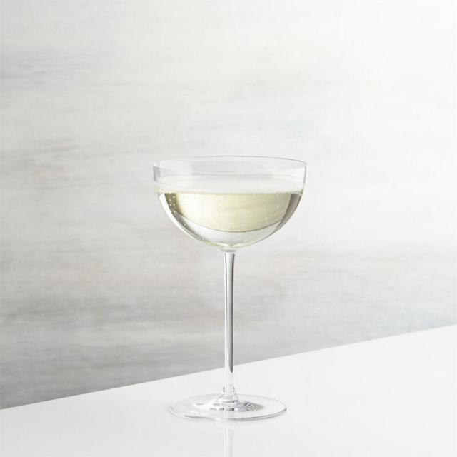 Crate and Barrel Camille Long Stem Champagne Coupe Glass