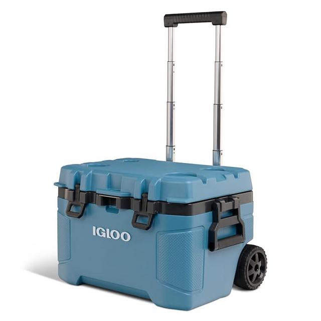 Igloo 52 Qt Trailmate Wheeled Cooler Modern Blue