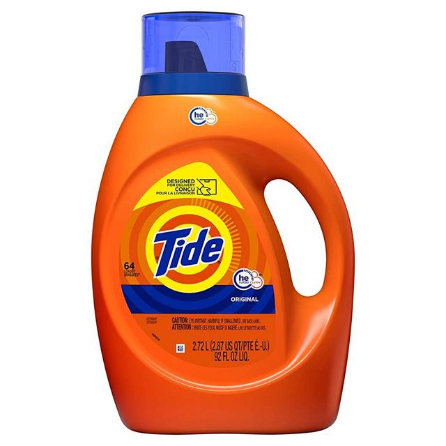 Tide Laundry Detergent Liquid, Original Scent, HE Turbo Clean, 64 Loads