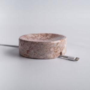 Cable Holder Pink Marble