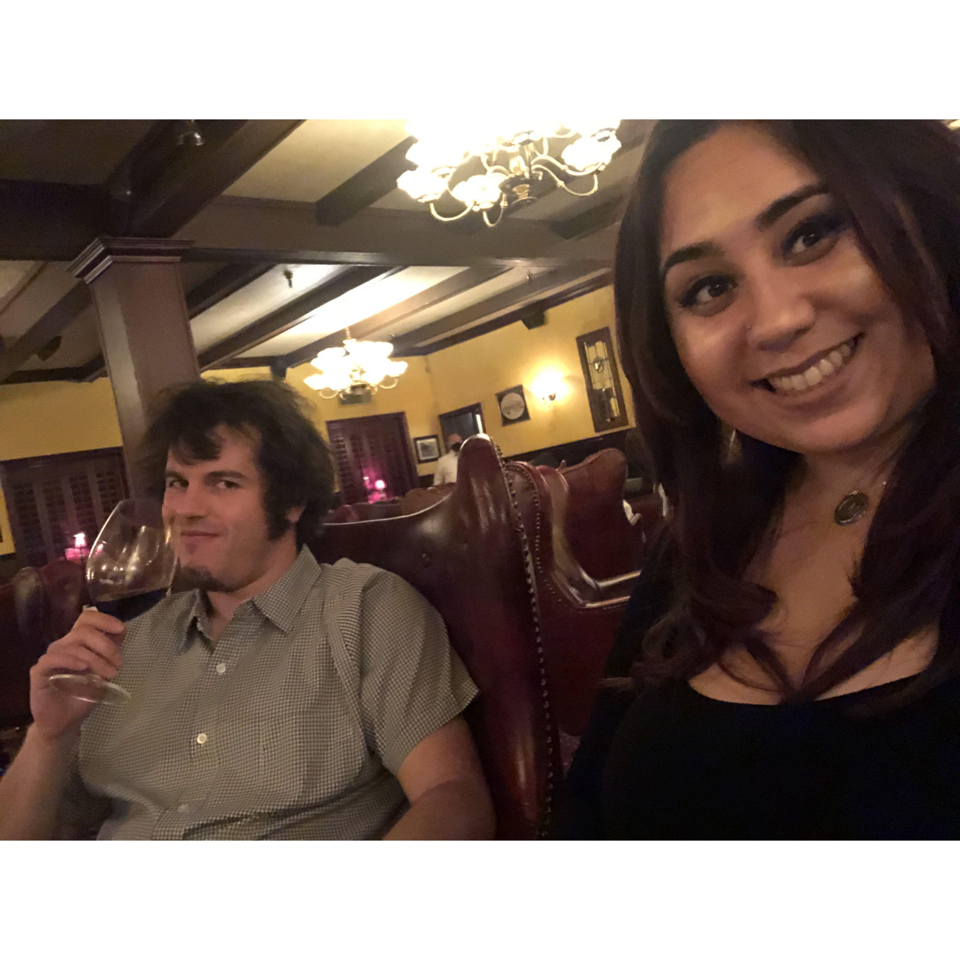 Enjoying our time at the Sycamore Inn