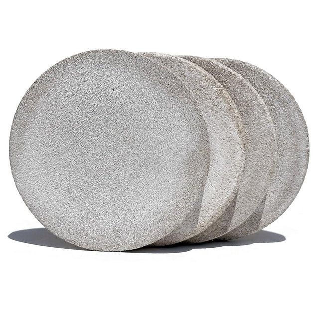 Handcrafted Modern Concrete Coasters (Set of 4) – Round Drink & Pillar Candle Holders – Non-Slip Cork Base, Made in America - Minimalist Home Decor