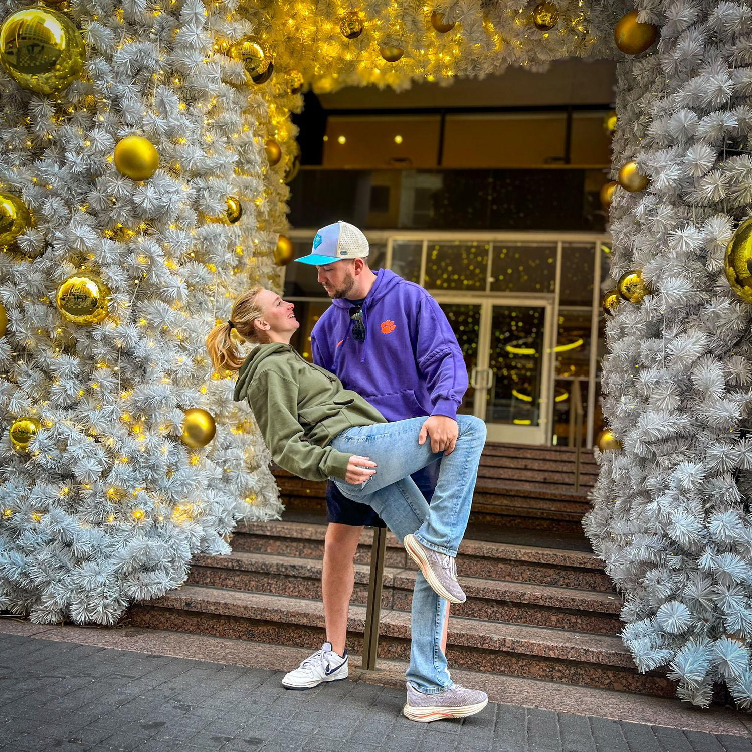 Exploring the streets of downtown Dallas.