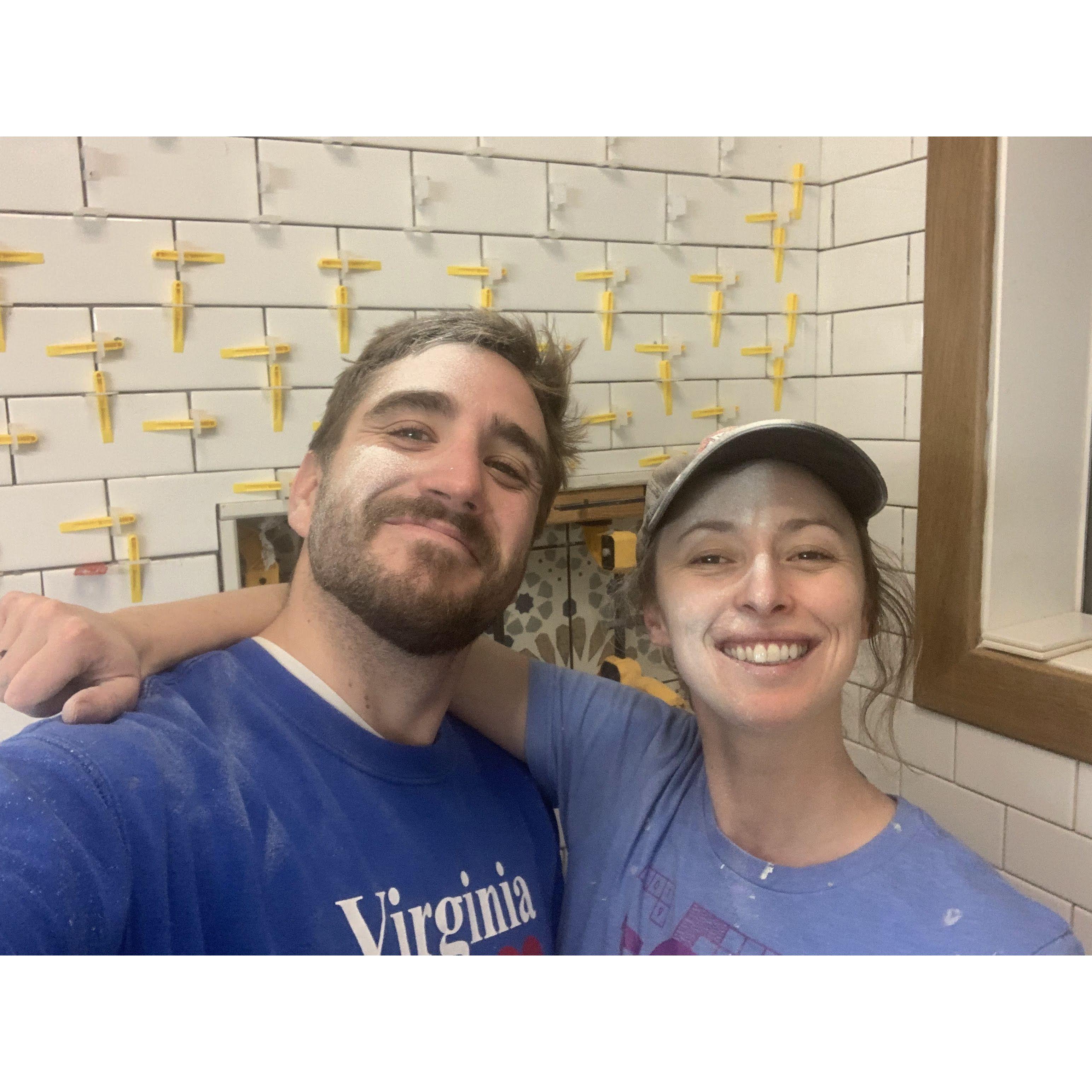 Finishing our bathroom renovation