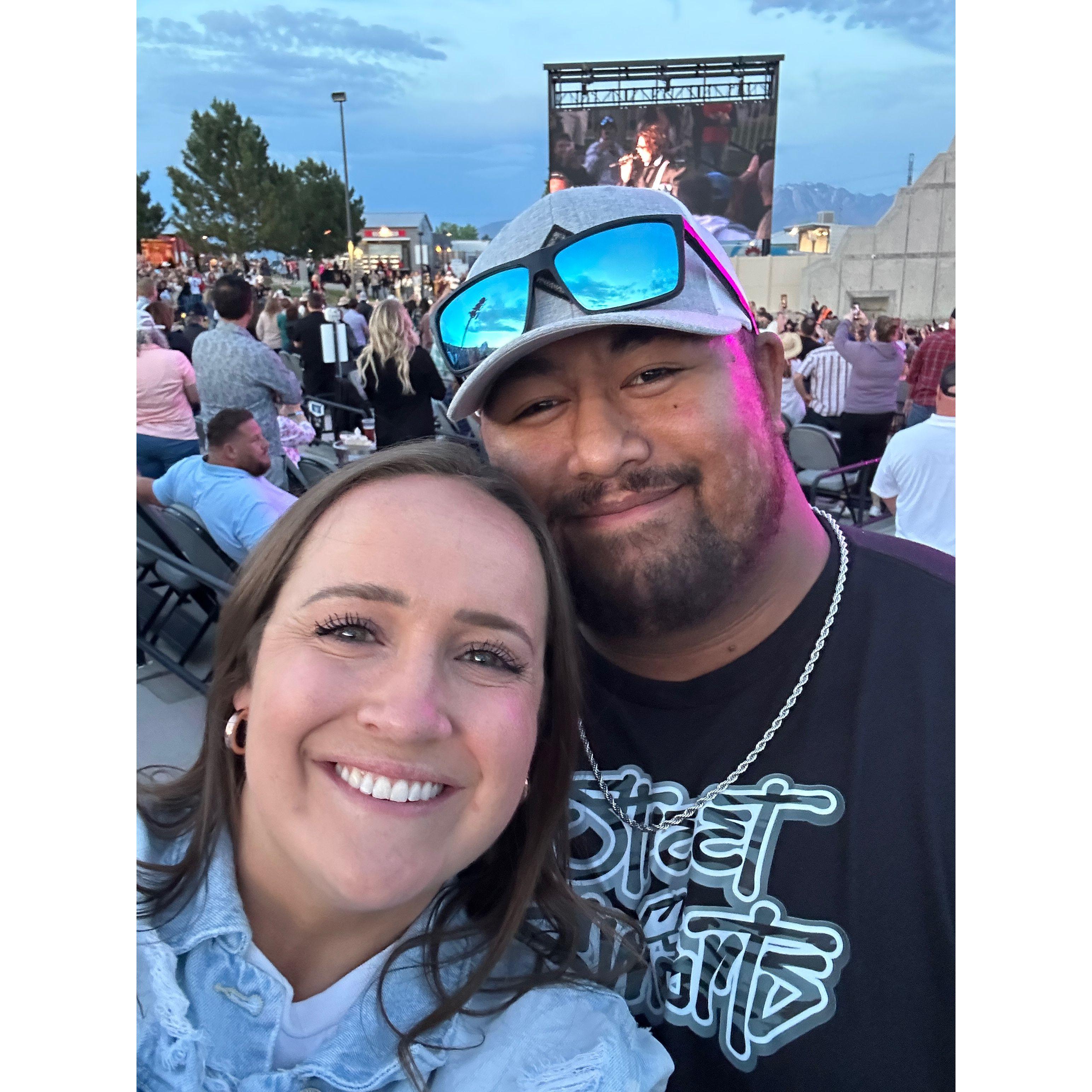 This is from our second date at the Shania Twain concert.