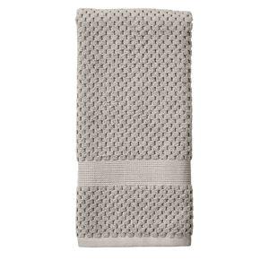 Better Homes & Gardens Signature Soft Cotton Popcorn Textured Hand Towel, Soft Silver