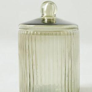 Arlo Ribbed Glass Canister