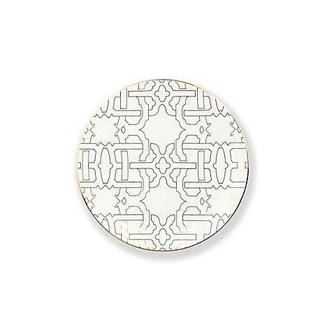 B by Brandie™ Grande Harrison Bread and Butter Plate in Black/Gold