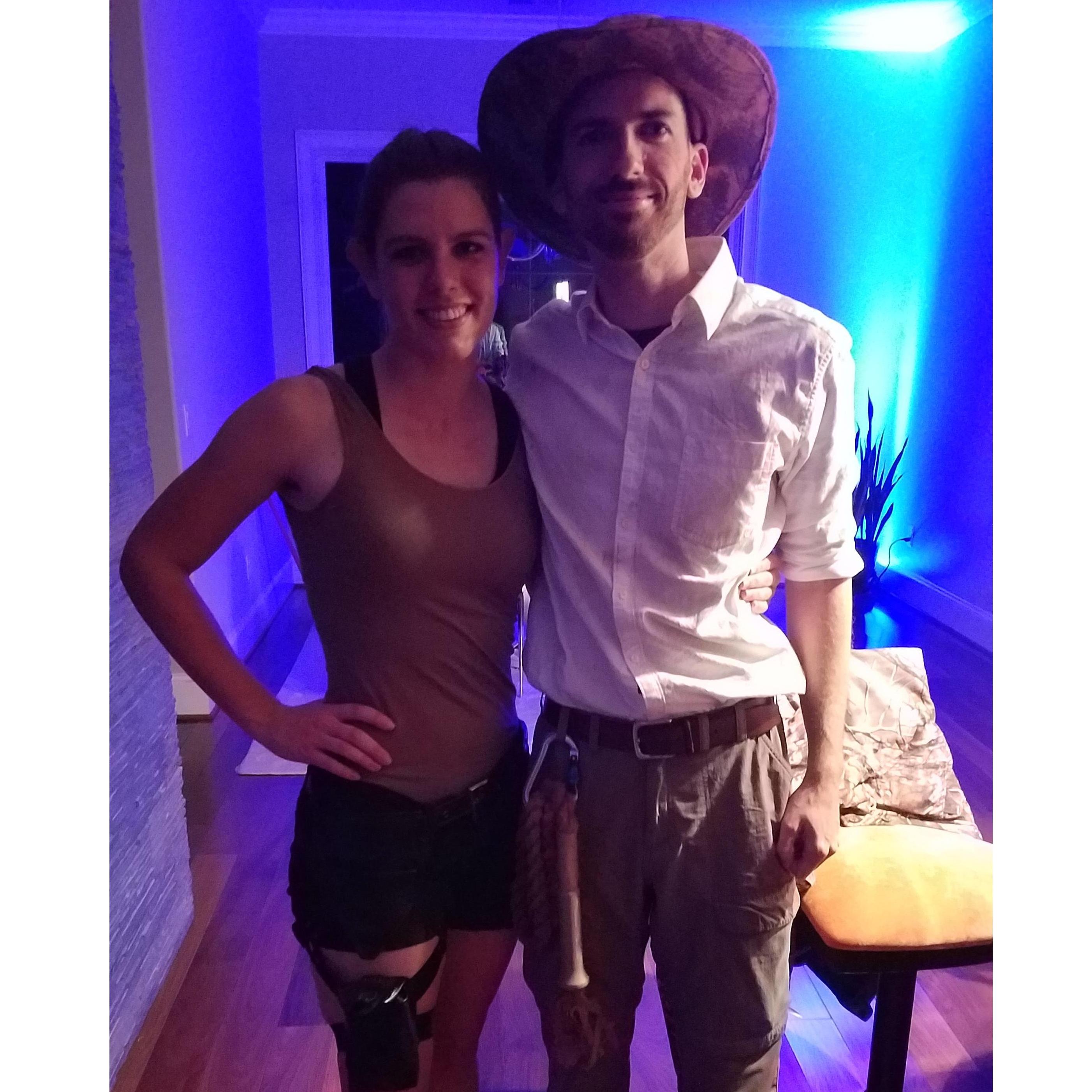 Halloween 2018. Indiana Jones and Lara Croft.