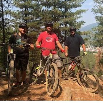 Bike riding trip with the guys! Right after this picture Doug hit a tree stump and fractured two ribs.