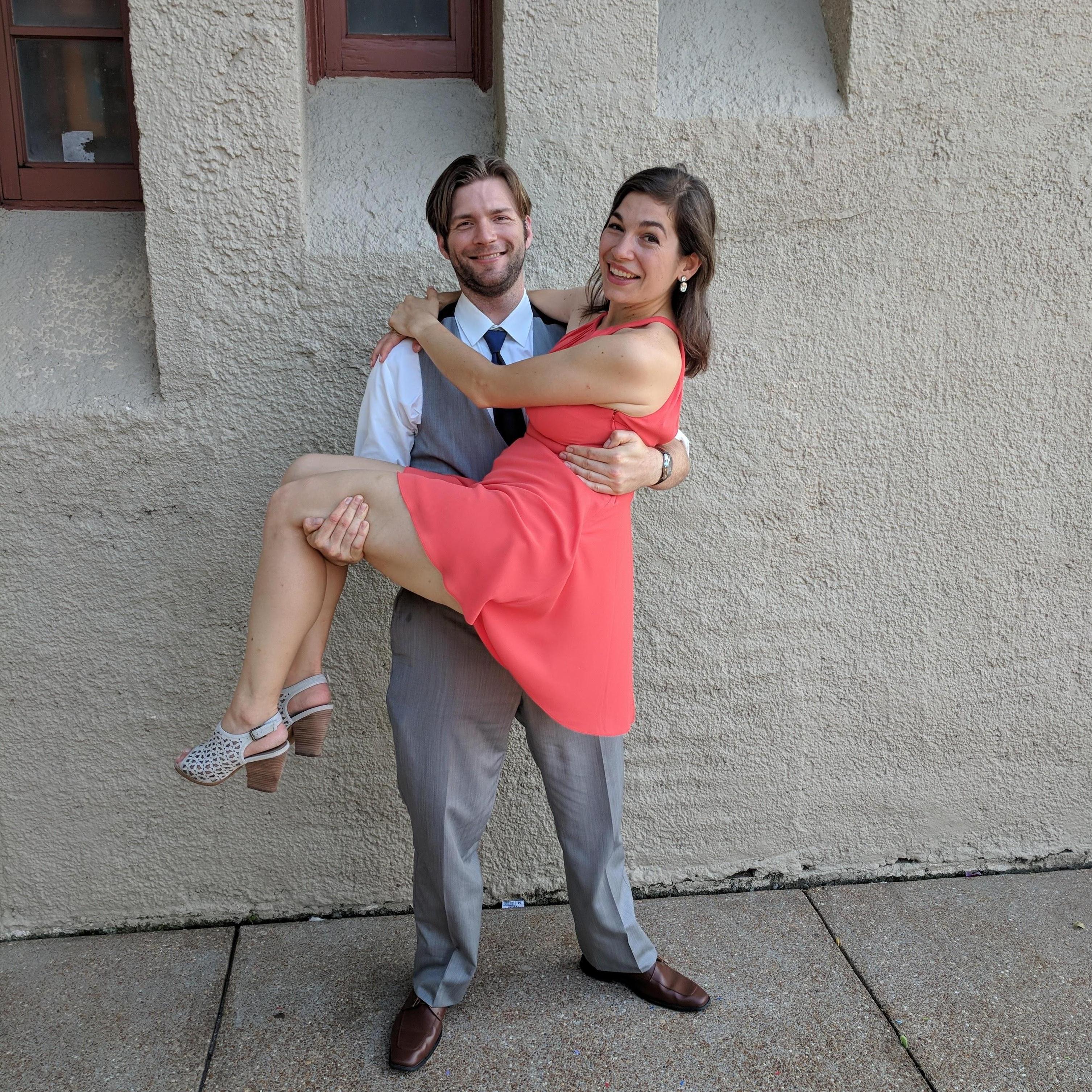 At Brian and Ashley's wedding