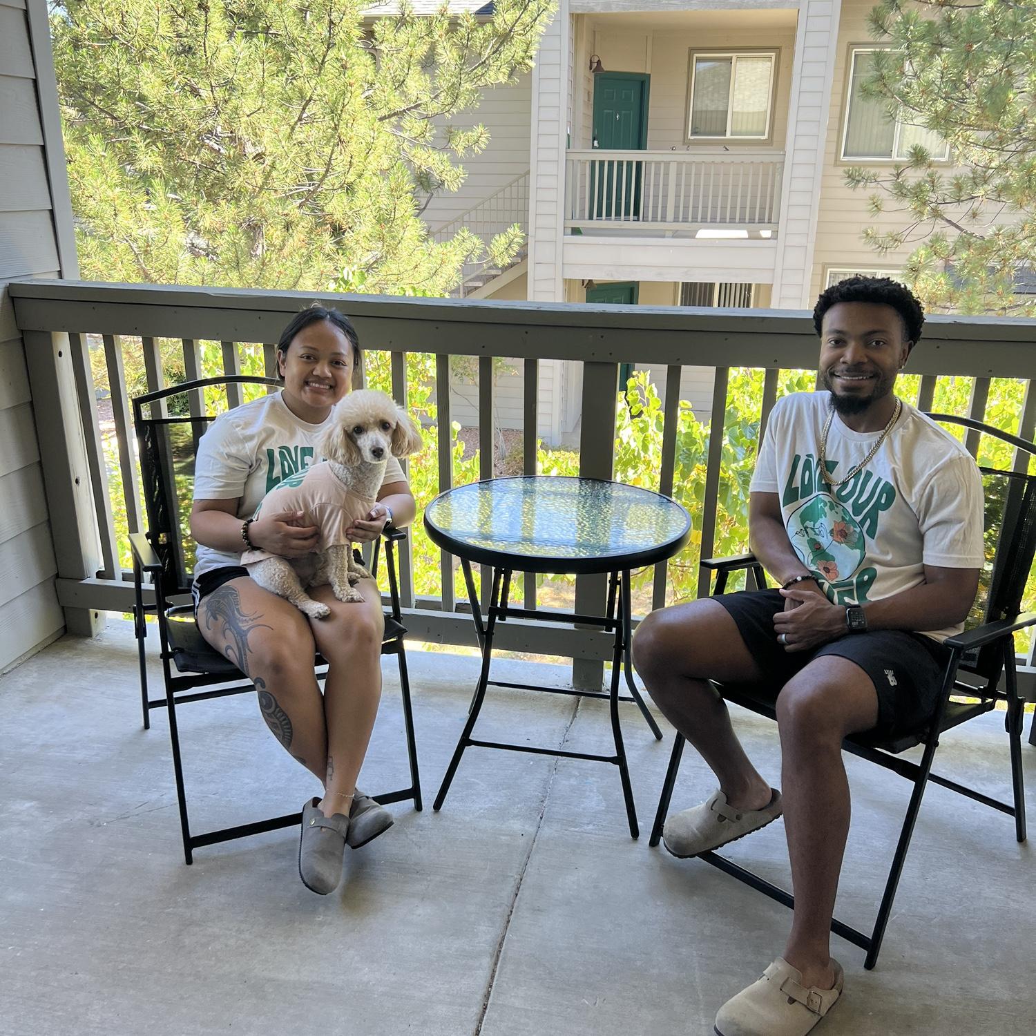 Another photo of our first apartment together ❤️