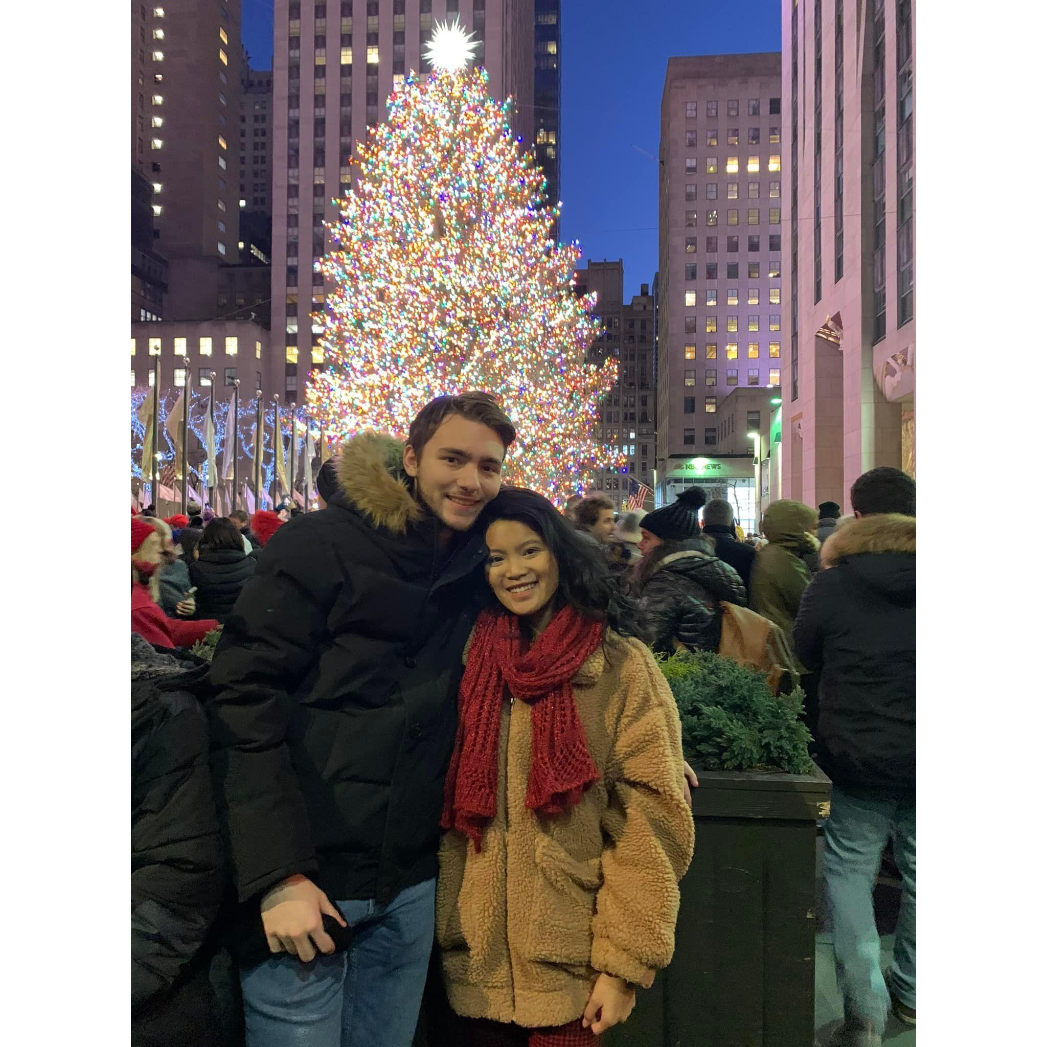 2019: Annual tradition of visiting Rockefeller