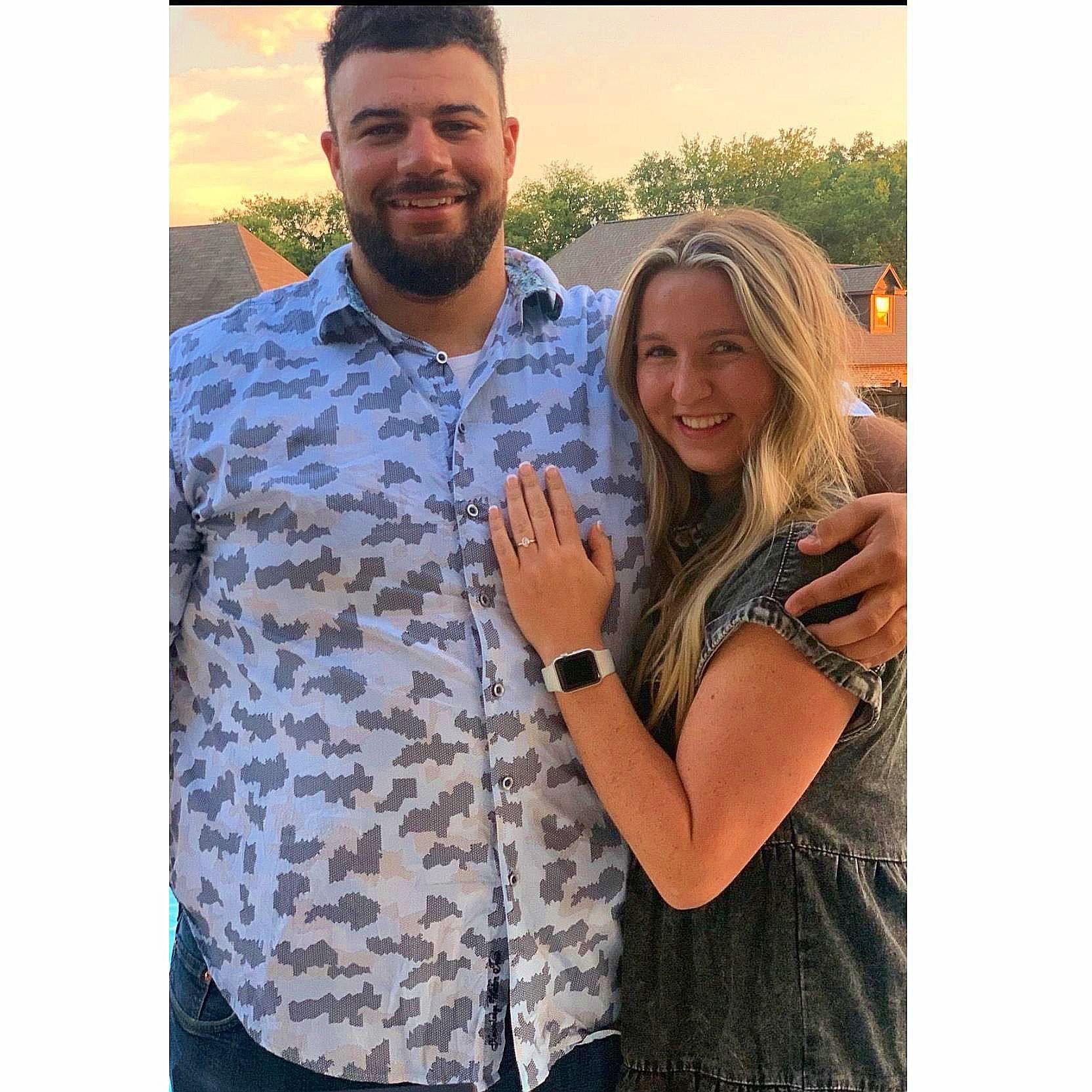 The night Geoff proposed.